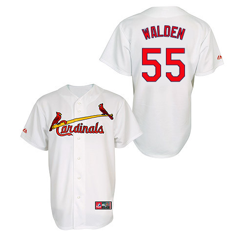 Jordan Walden #55 MLB Jersey-St Louis Cardinals Men's Authentic Home Jersey by Majestic Athletic Baseball Jersey